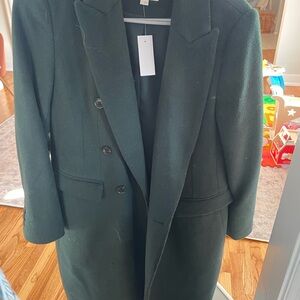 LOFT Dark Green Trench Coat
